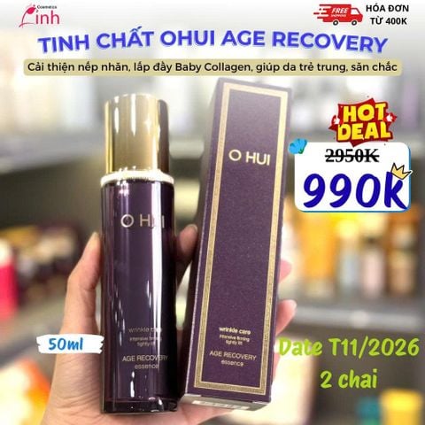 Tinh Chất Cải Thiện Nếp Nhăn Ohui Age Recovery Essence 50ml