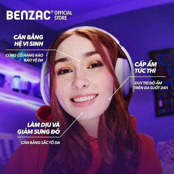 Sữa dưỡng ẩm giúp cân bằng hệ vi sinh cho da dầu mụn BENZAC Microbiome Equalizer 50ml