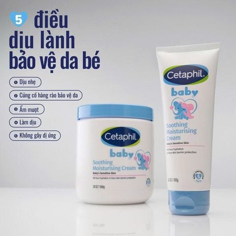Kem Dưỡng Ẩm Và Làm Dịu Da Cho Bé Cetaphil Baby Soothing Moisturising Cream