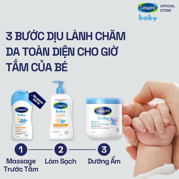 Kem chống hăm tã dịu lành CETAPHIL BABY DIAPER CREAM CALENDULA 70G