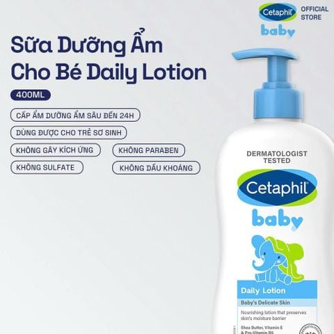 Sữa dưỡng ẩm dịu lành cho bé CETAPHIL BABY DAILY LOTION DAILY 400ML