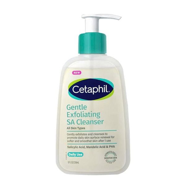 Gel rửa mặt sạch sâu dầu nhờn & tẩy tế bào chết dịu nhẹ Cetaphil Gentle Exfoliating SA Cleanser