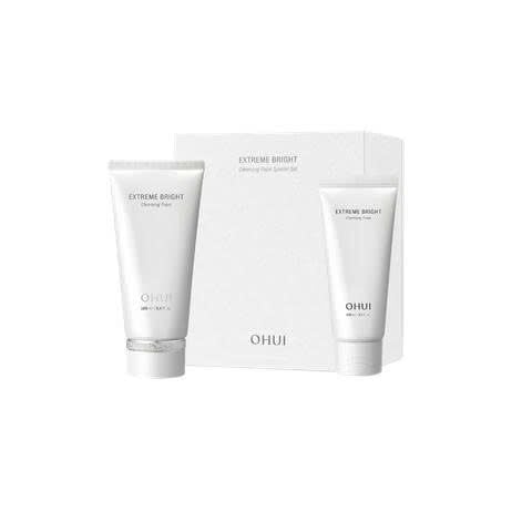Set Sữa Rửa Mặt Dưỡng Trắng Ohui Extreme Bright Foam 160ml + 100ml