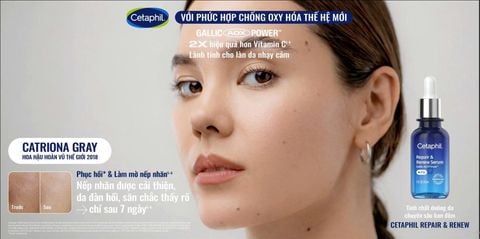 Tinh Chất Phục Hồi & Mờ Nếp Nhăn  Dưỡng Da Chuyên Sâu Ban Đêm CETAPHIL REPAIR & RENEW SERUM 30ML