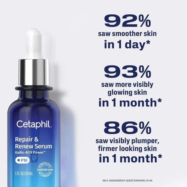 Tinh Chất Phục Hồi & Mờ Nếp Nhăn Dưỡng Da Chuyên Sâu Ban Đêm CETAPHIL REPAIR & RENEW SERUM 30ML