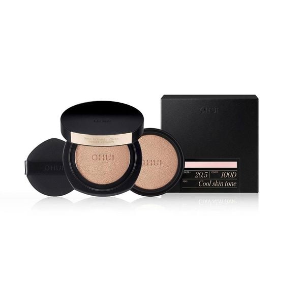 Phấn Nước Chuyên Kiềm Dầu Che Phủ Cao Mỏng Nhẹ OHUI Ultimate Cover Denier Cushion 13gx2
