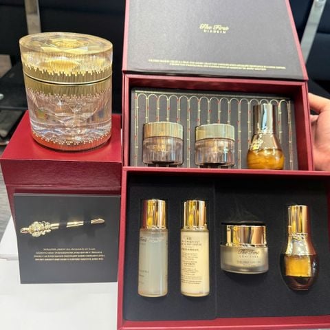 Set Kem Kim Cương Trẻ Hoá Da Ohui The First Geniture Diadein Solitaire Cream