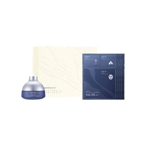 Bộ Kem Dưỡng Cấp Nước Chuyên Sâu Sum37 Water-full Marine Relief Gel Cream Special Set