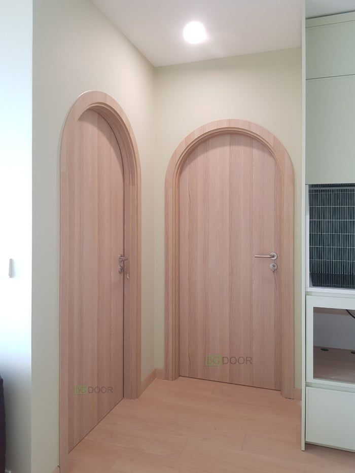 Cửa vòm gỗ Melamine 454EV