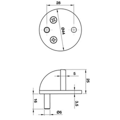 Chặn cửa bán nguyệt