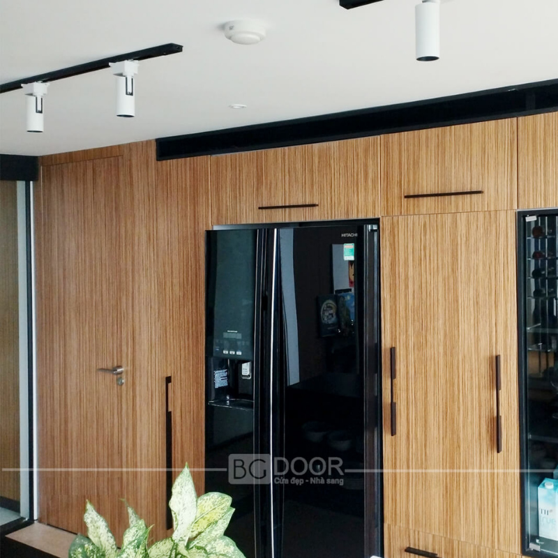 CỬA ÂM VÁCH GIẤU KHUÔN MDF VENEER VHT-65 AN CƯỜNG