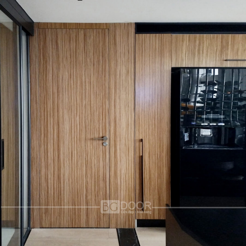 CỬA ÂM VÁCH GIẤU KHUÔN MDF VENEER VHT-65 AN CƯỜNG