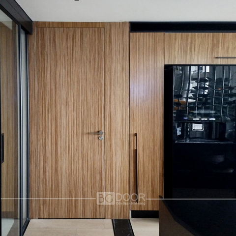 CỬA ÂM VÁCH GIẤU KHUÔN MDF VENEER VHT-65 AN CƯỜNG