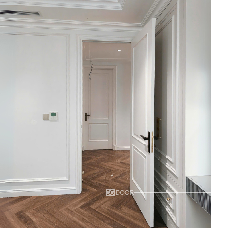 CỬA MDF PHÀO NỔI PHONG CÁCH TÂN CỔ ĐIỂN