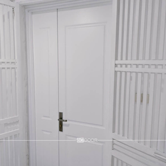 Cửa 2 cánh MDF huỳnh âm sơn bệt phong cách tân cổ điển