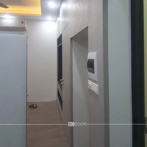 Cửa âm vách giấu khuôn Laminate LK4430A vân bê tông