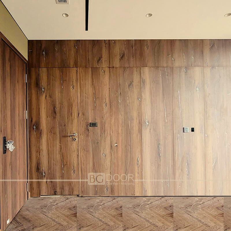 Cửa âm vách giấu khuôn Plywood Laminate LK4610A