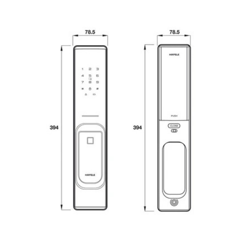Khóa điện tử PP8100 (Không bao gồm Pin)