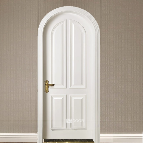 Cửa huỳnh sơn trắng phong cách tân cổ điển