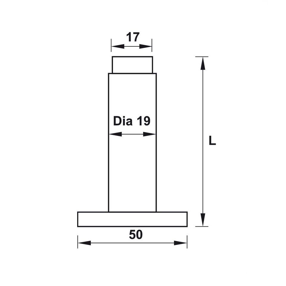 CHẶN CỬA GẮN TƯỜNG 100MM HAFELE