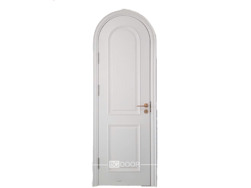 Cửa vòm MDF sơn Inchem huỳnh phào tân cổ