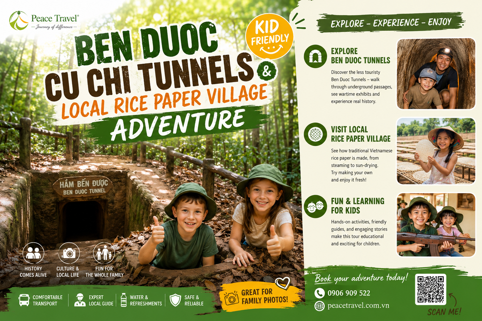  Cu Chi Tunnels - Ben Duoc & Local Rice Paper Village Adventure 