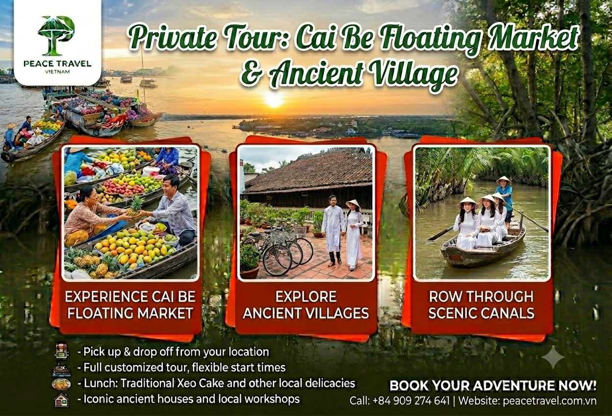  Cai Be Floating Market & Ancient Village: Mekong Delta Day Tour 