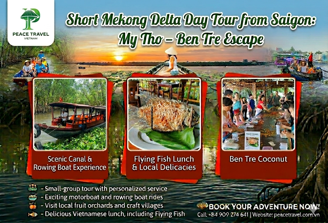  Mekong Delta Short Daytour from Saigon: My Tho – Ben Tre Escape 