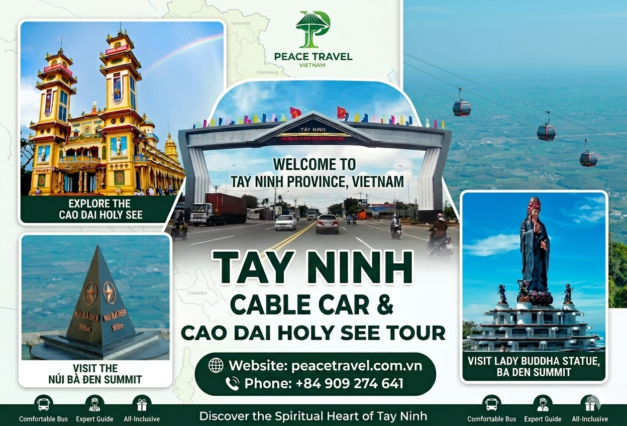  Ba Den Mountain & Cao Dai Temple | Private Tay Ninh Day Trip 