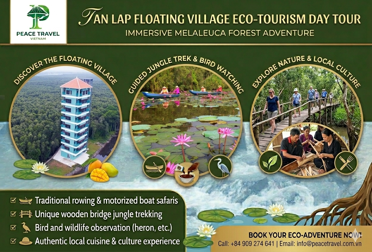  Tan Lap Floating Village Eco-Tourism Day Tour from Saigon 
