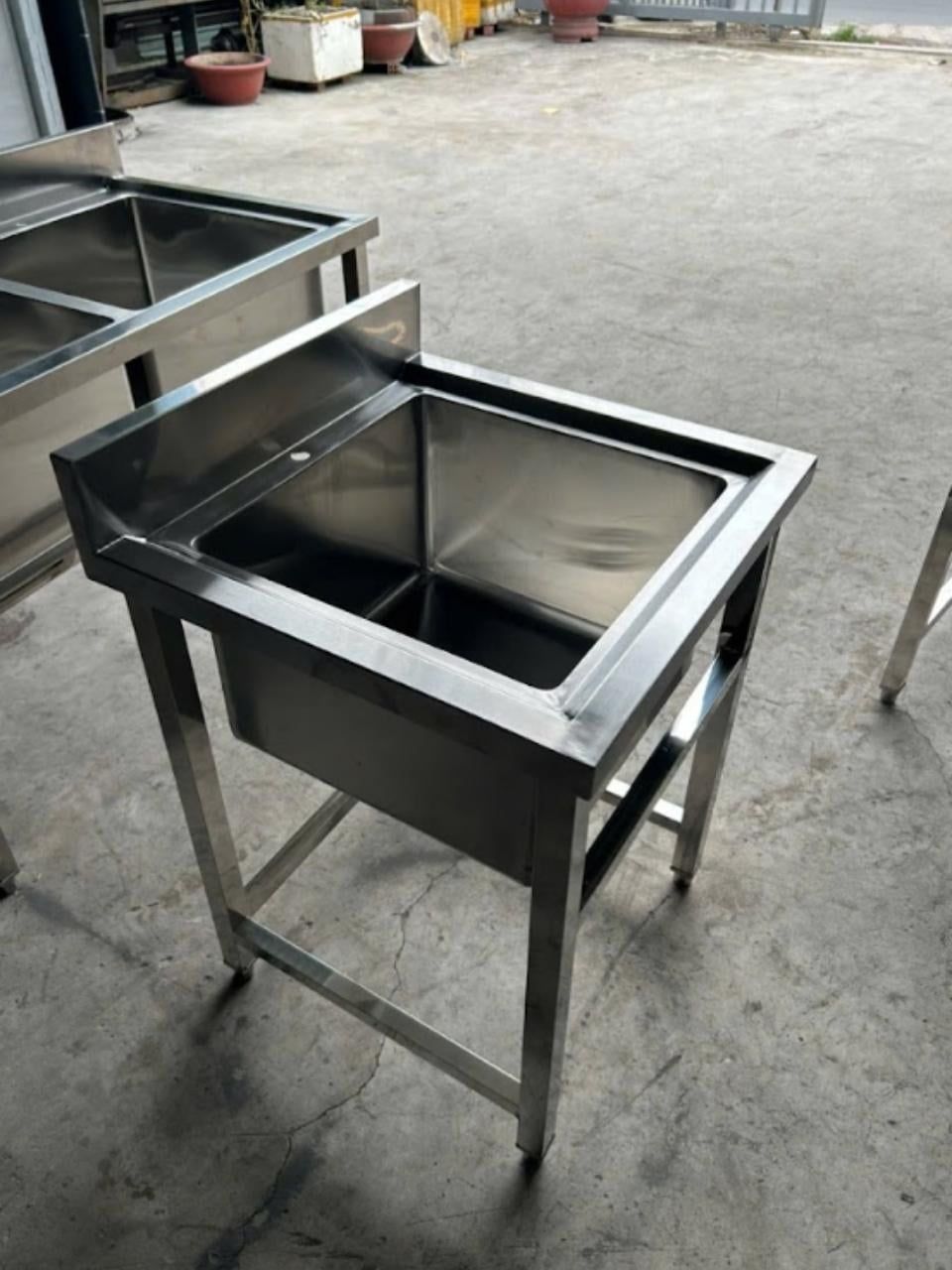  Chậu Rửa Inox Công Nghiệp 1 Hộc 