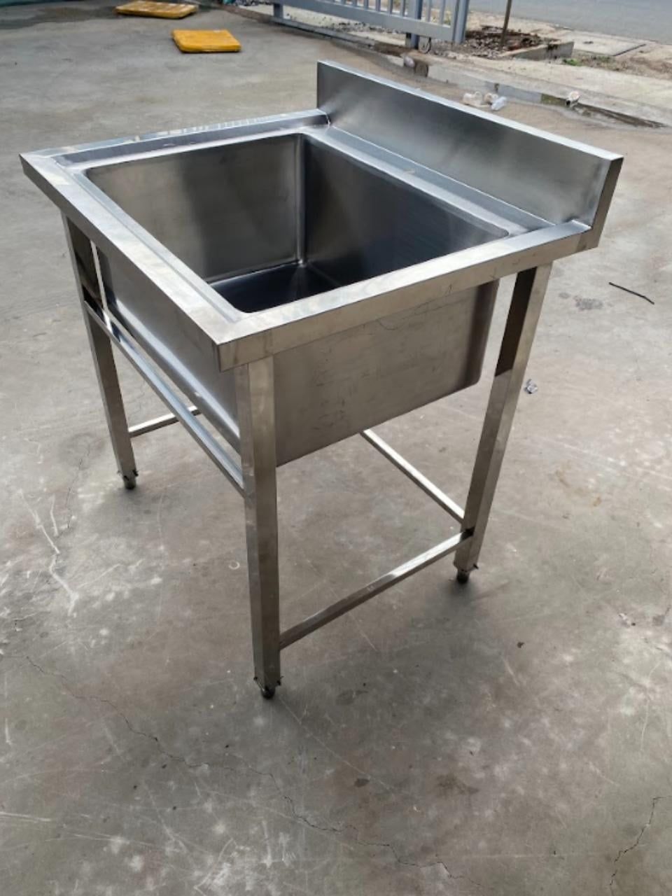  Chậu Rửa Inox Công Nghiệp 1 Hộc 