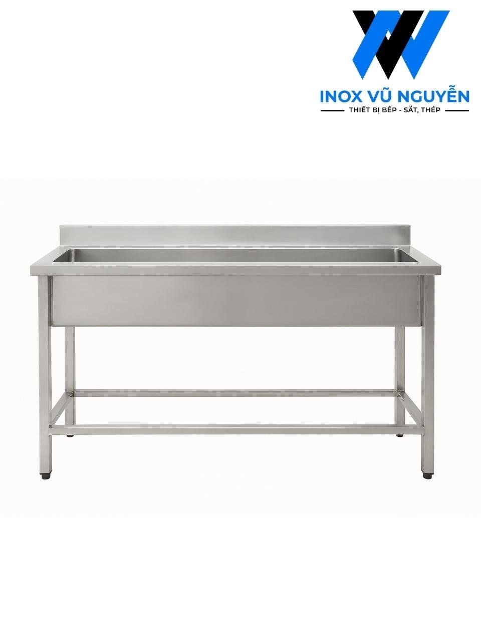  Chậu Rửa Inox Công Nghiệp Dài 1m5 