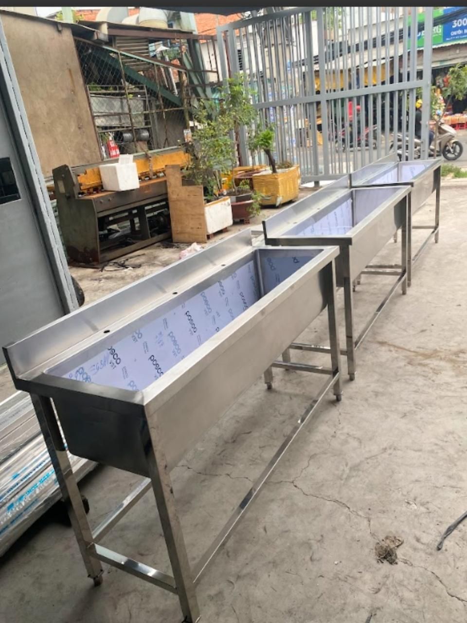  Chậu Rửa Inox Công Nghiệp Dài 1m5 