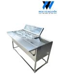  Quầy Giữ Lạnh Topping 18 Khay Inox Có Bàn Gấp Gọn – Mẫu Mới Tối Ưu Cho Quán Trà Sữa 