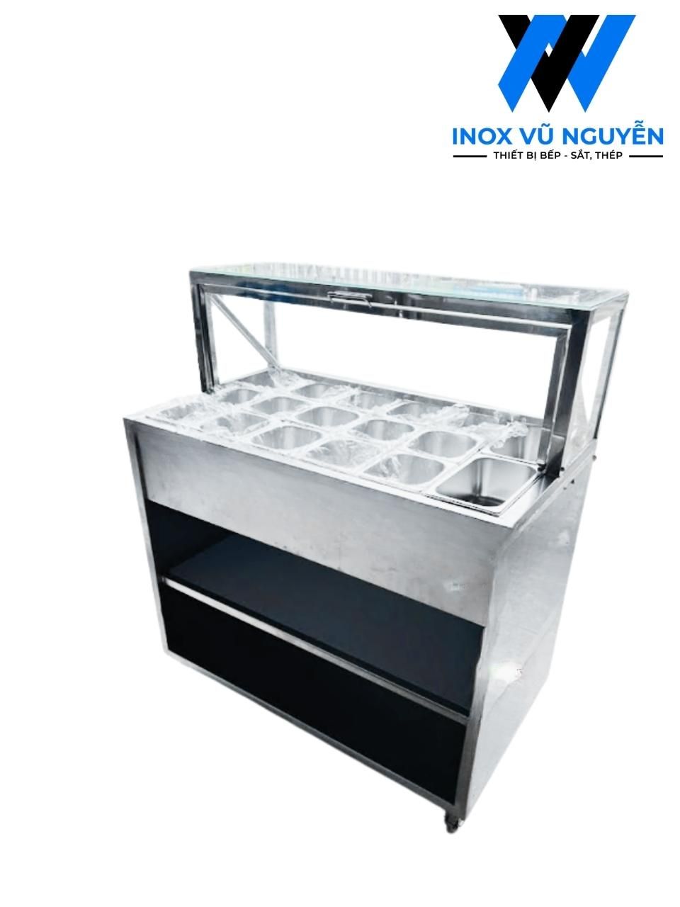  Tủ Giữ Lạnh Topping 17 Khay (15 Khay 1/6 + 2 Khay 1/4) 