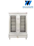  Tủ Cơm Công Nghiệp 24 Khay Dùng Điện & Gas - Inox 304 Cao Cấp, Nấu Hấp Đa Năng 