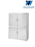  Tủ Locker Inox 304 - 4 Cánh Có Khóa, Bền Đẹp, Bảo Mật Cao 