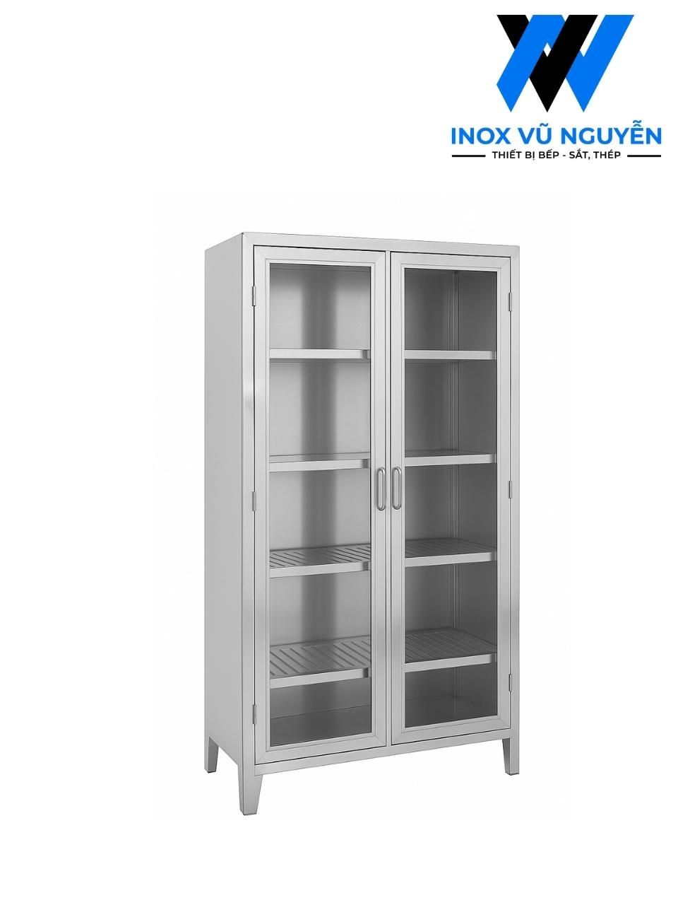  Tủ inox đựng chén bát giá rẻ | Tủ chén inox 304 bền đẹp 