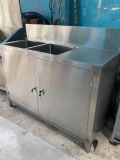  Bồn Rửa Ngâm Dụng Cụ Y Tế 2 Hộc Inox | Bàn Thao Tác Trái Phải | Kích Thước 1300 mm 
