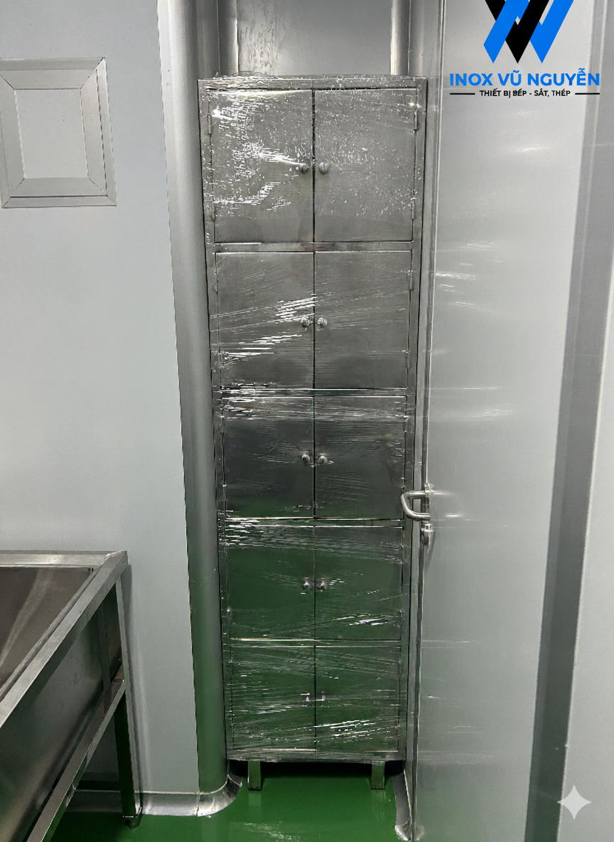  Tủ Locker 10 Hộc Inox 304 – Giải Pháp Lưu Trữ An Toàn, Bền Bỉ Cho Mọi Không Gian 