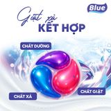  Viên Giặt xả Blue Phấn Hồng - Túi 10.5g x 20 viên 