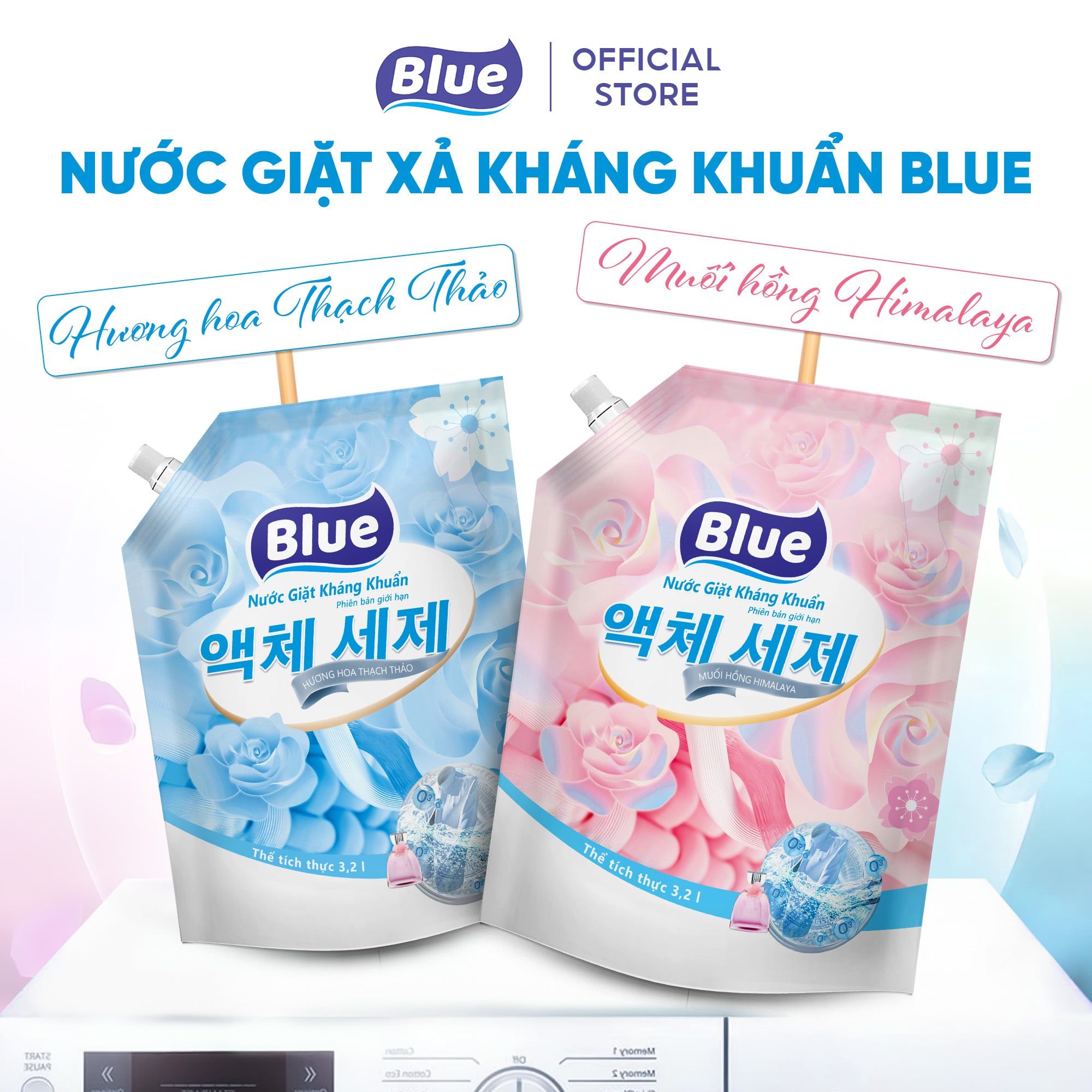  Nước giặt kháng khuẩn Hương hoa Thạch Thảo 3.2L 
