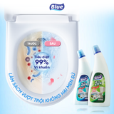  Nước tẩy Toilet Blue đậm đặc hương ngàn hoa 620ml 