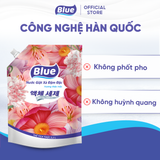  Nước giặt xả Blue Đậm đặc Hương Nước Hoa - Túi 2.1L 