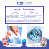  Nước giặt xả Blue Đậm đặc Hương Nước Hoa - Túi 2.1L 