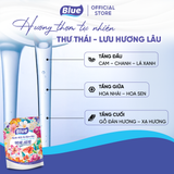  Nước giặt xả Blue đậm đặc Tinh dầu Hoa nhiệt đới 3,6L 