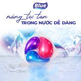  Viên Giặt xả Blue Phấn Hồng - Túi 10.5g x 30 viên 
