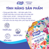  Nước giặt xả Blue đậm đặc Tinh dầu Hoa nhiệt đới 3,6L 