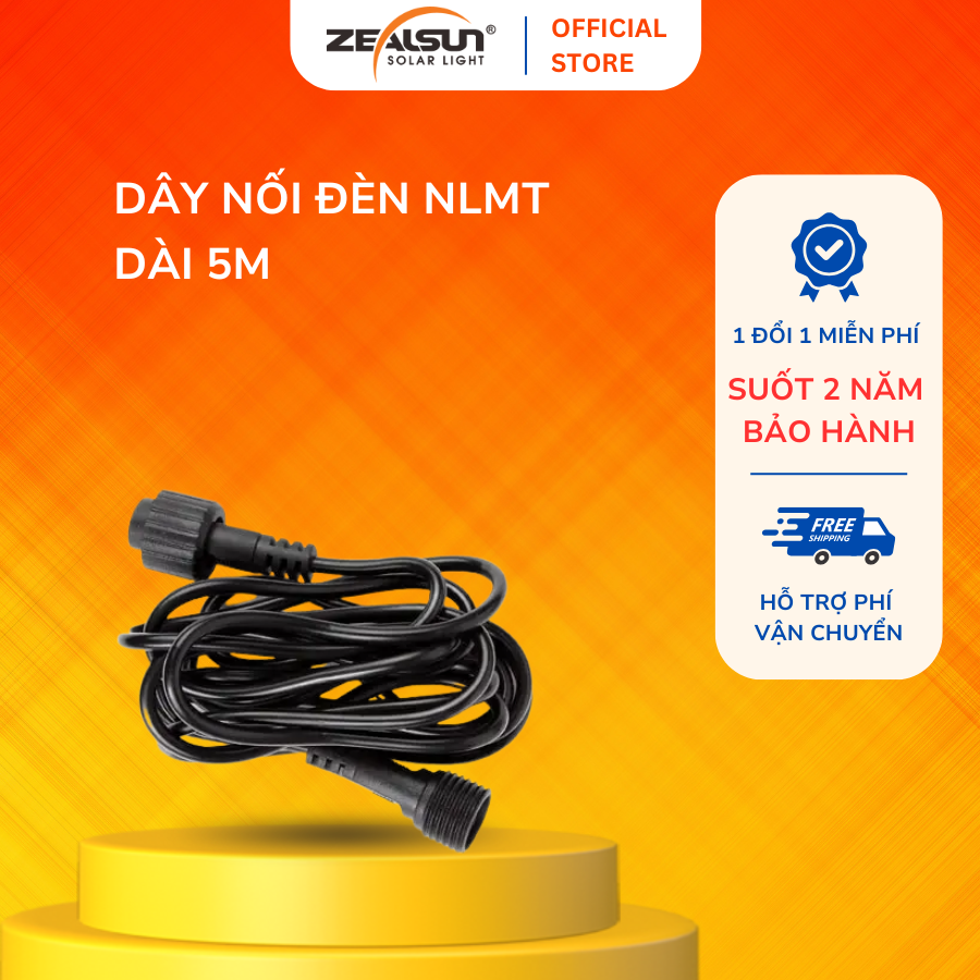  DÂY NỐI ĐÈN PHA DÀI 5M 